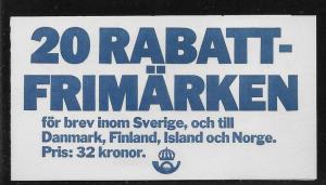 SWEDEN SC# 1495a  COMP BKLT/20  VF/MNH 1984