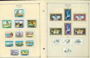 Lebanon 1947-1972 M & U Hinged on Scott International Pages