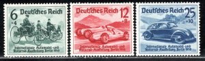 Germany Reich Scott # B134 - B136, mint nh