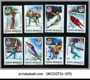 ROMANIA - 1992 XVIth OLYMPIC GAMES ALBERTVILLE '92 - 8V - MINT NH