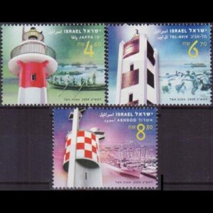 ISRAEL 2009 - Scott# 1798-800 Lighthouses Set of 3 NH