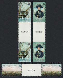 BIOT Battle of Trafalgar part 2 3v Gutter Pairs CARTOR SG#344-346