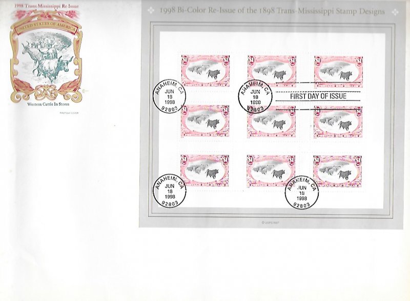 3210 Full Sheet, ArtCraft,  FDC,  1st Day Cancellation,