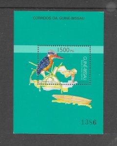 BIRDS - GUINEA-BISSAU #932 KINGFISHER S/S MNH