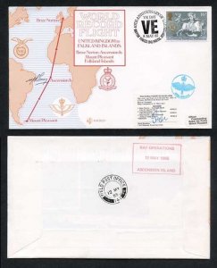 RD5a UK to Falkland Islands Signed by Crew Member and David Hamilton (G)