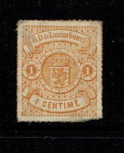 Luxembourg SC# 18, Mint No Gum, shallow corner thin - S4040