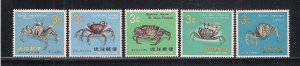 RYUKYU ISLANDS SC# 173-77   FVF/MNH