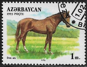 Azerbaijan #359 Used Stamp - Horse