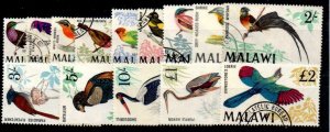 MALAWI SG310/23 1968 BIRDS DEFINITIVE SET FINE USED