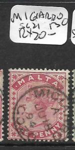 MALTA (P2801B) QV   1D   SG 21 MICIARO   SON CDS VFU 