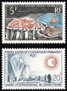 French Antarctic FSAT Stamps # 23-24 MLH VF Scott Value $130.00