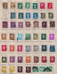 Germany 1926-1932 - Used group of  49 Stamps  Pres. Ebert & Hindenburg Issue