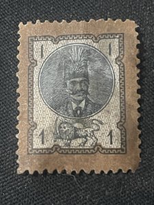 Iran 1879-1880 1 Kran Mint MH CV $450 Scott #41