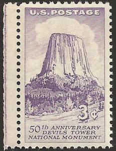 # 1084 MINT NEVER HINGED DEVIL'S TOWER