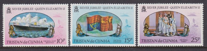 213-15 Tristan da Cunha 1977 Silver Jubilee MNH