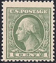 536 1 cent Washington, Gray Green Stamp mint OG NH VF