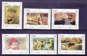 Cuba 3499-3504 MNH 1993 Paintings by Joaquin Sorolla y Bastida Set of 6