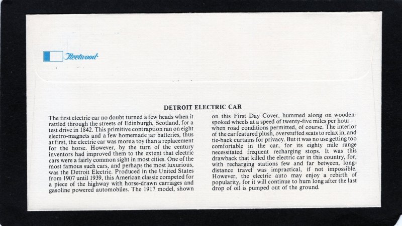 1906 Electric Car, FDC coil pair Fleetwood