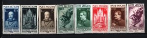 VATICAN 1936 COMPLETE YEAR SET OF 8 STAMPS MNH