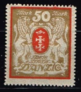 Danzig 1922,Sc.#94c MLH The coat of arms of Danzig with lions