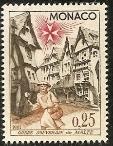 Monaco  481 MNH 1961 To Honor-Knights of Malta