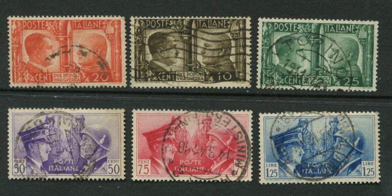 Italy Sc# 413 -418 Used F-VF - S8156