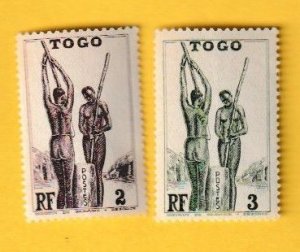 TOGO SCOTT#270-271 1941 MILLET POUNDING - MNH