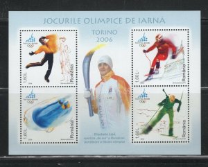 Romania #4787 (2006 Winter Olympics sheet) VFMNH CV $5.50