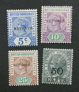 MOMEN: HONDURAS SG #66-69 1899 MINT OG H LOT #193452-2183