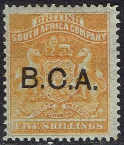 BRITISH CENTRAL AFRICA 1891 ARMS 5/-