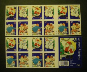 Scott 3953-6 or 3956b, 37c Holiday Cookies, Pane of 20, #S1111, MNH Beauty