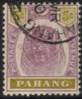 Pahang - 1897 5c Used SG 16