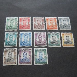 Southern Rhodesia 1937 Sc 42-54 set MH