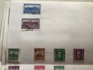 Czechoslovakia stamps on folded page  A11785