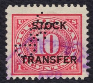 #RD5 10c Stock Transfer, Used [8] **ANY 5=FREE SHIPPING**