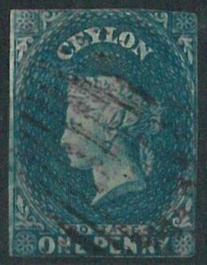 70349 - CEYLON - STAMPS: Stanley Gibbons # 2  used - One Penny - LOTS OF CHOICE