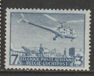 1950 Belgium - Sc CB13 - MH VF - 1 single - Helicopter leaving airport