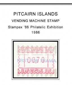 COLOR PRINTED PITCAIRN ISLANDS 1940-2010 STAMP ALBUM PAGES (118 illustr. pages)