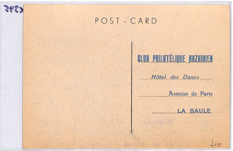 FRANCE Postcard 1947 MAXI CARD St Nazaire 1942 BRITISH COMMANDO MONUMENT PX345