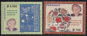 Paraguay 2003, Josefina PLa 2v, MNH