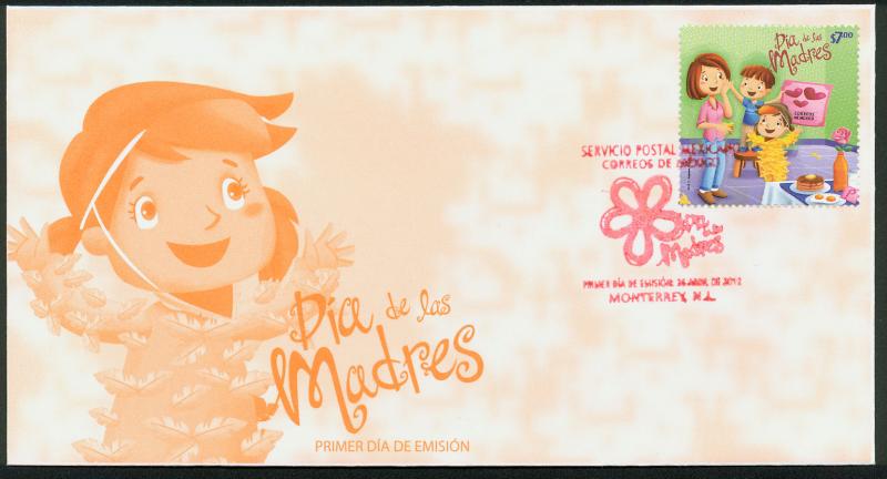 MEXICO 2779, Cacheted FDC Mother's Day.