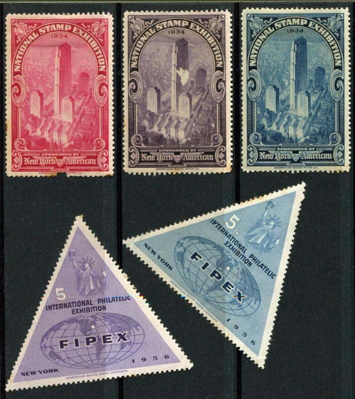 APS Convention New York International Philatelic Exhibition Stamps Collection 