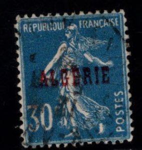 ALGERIA Scott 16 Used  overprinted  30c sower stamp