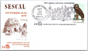 US SPECIAL EVENT COVER AMERICAN SOCIETY POLAR PHILATELISTS LOS ANGELES 200 1978