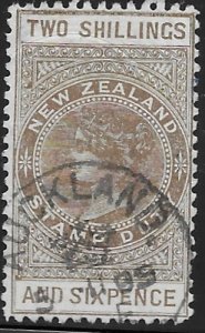 New Zealand AR-2   1882  2sh 6p  fine used