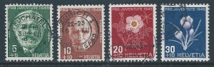 Switzerland #B150-3 Used Forrer, Orelli Birth Cent., Flowers