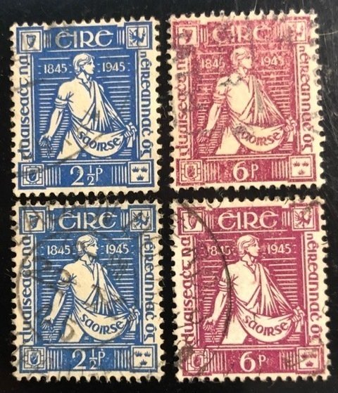 Ireland Scott# 131-132 Used F/VF Group of 2 sets Cat. $18.00