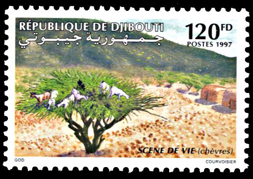 Djibouti 774, MNH. Goats Grazing in Tree