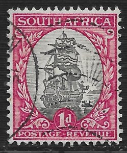 South Africa #48a 1p Jan Van Riebeek's Ship, Drommedaris