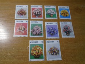 Flowers :  Colombia  # 900A-F  MNH